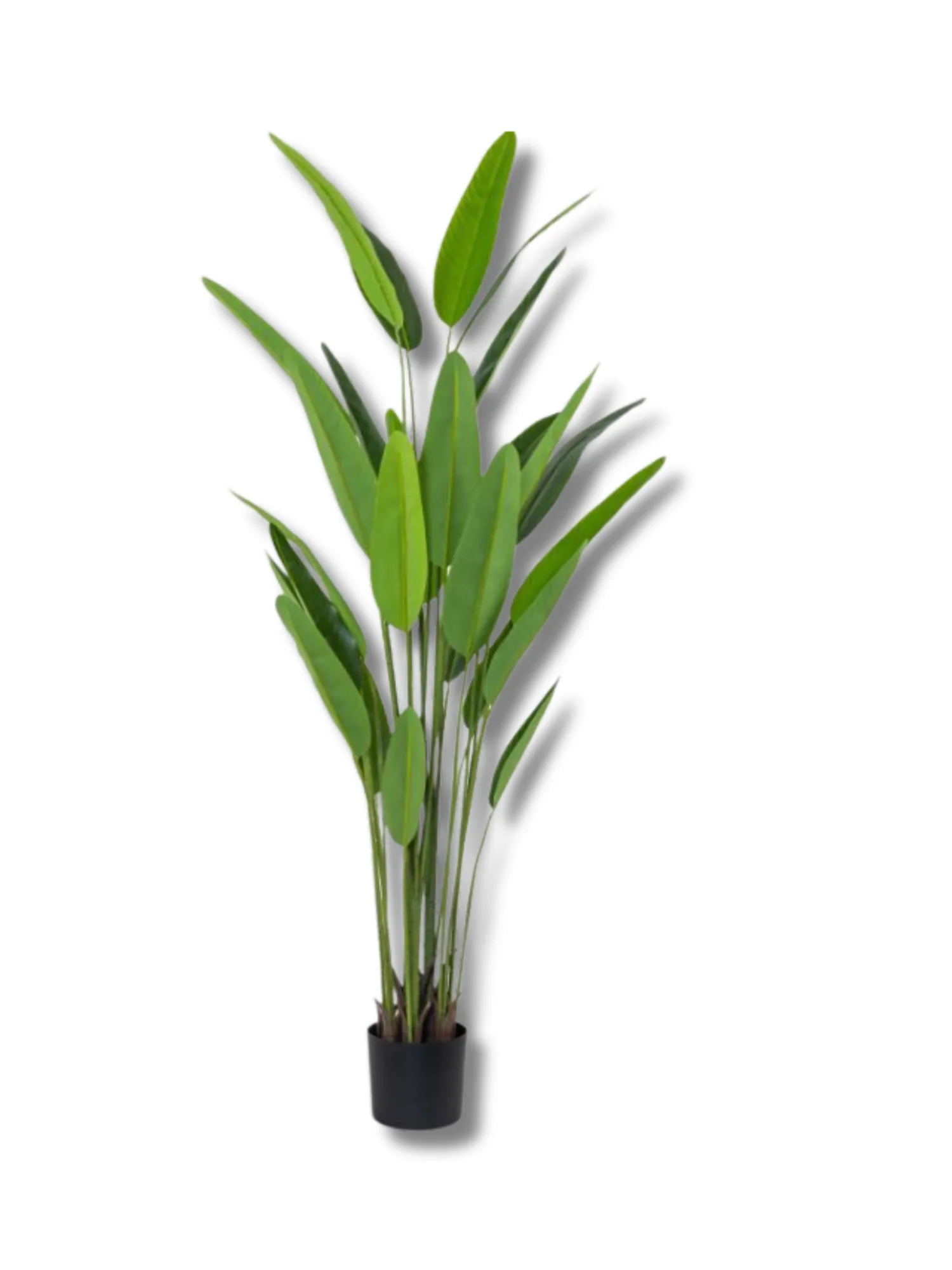 Potted artificial bird of paradise plant