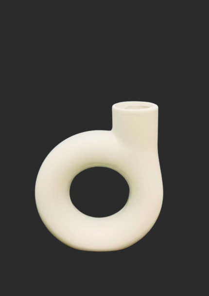 Small Ceramic Donut Vase