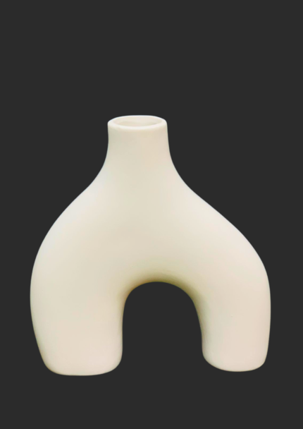Arched Leg Ceramic Vase