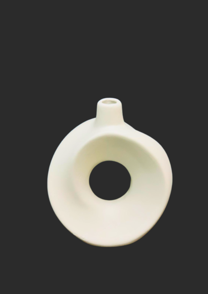 Small Ceramic Donut Vase