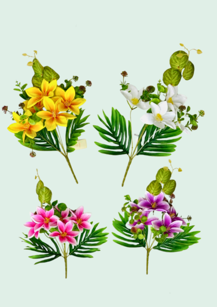 Real Touch Tropical Flower Bouquet