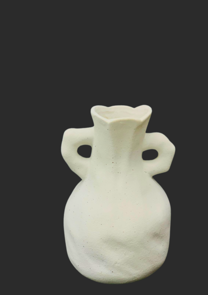 Double-Handle Ceramic Vase
