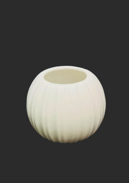Mini Ribbed Ball Vase