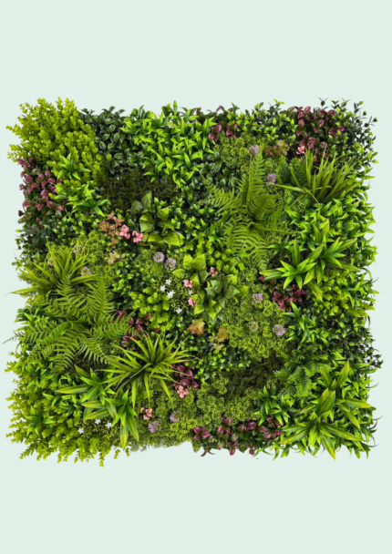Lush Fern and Floral Wall Mat